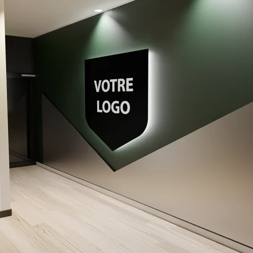 image de présentation de votre logo lumineux ou enseigne lumineuse